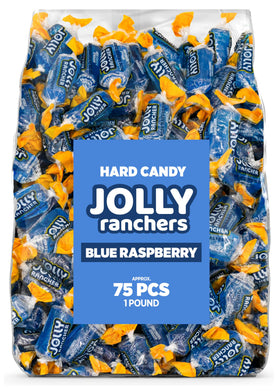 Candylish Blue Raspberry Jolly Ranchers bulk bag with approximately 75 pieces for events.