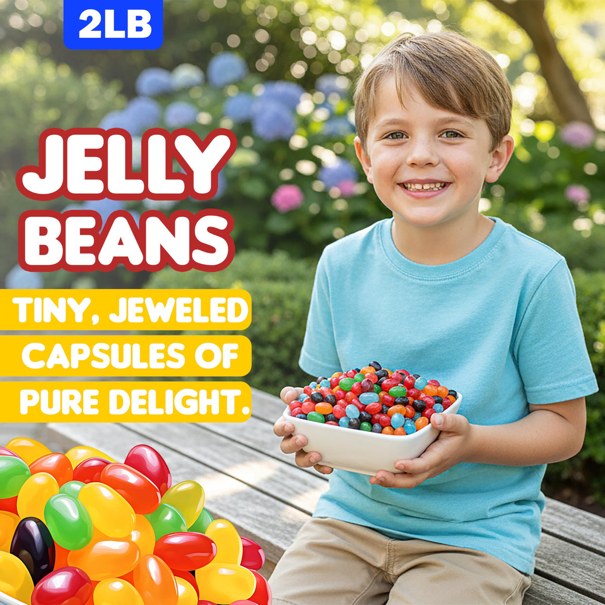 Candylish Jelly Beans bulk 2-lb bag keeps party spreads generously stocked.