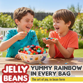 Ideal pantry staple for Candylish Jelly Beans on display.