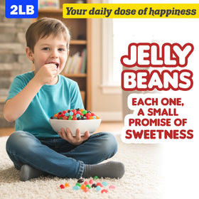 Candylish jelly beans ready to snack anytime at home or on the go.