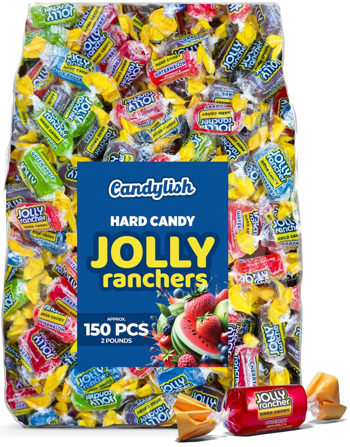 Candylish Jolly Ranchers assorted 2lb bulk bag shown for sharing at parties