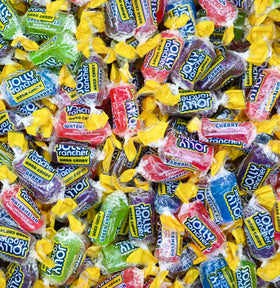 Candylish Jolly Ranchers candy dish display with colorful fruit flavors