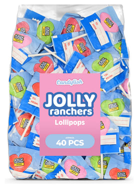 Candylish Jolly Ranchers heart lollipops bulk bag ready for parties and gifting.