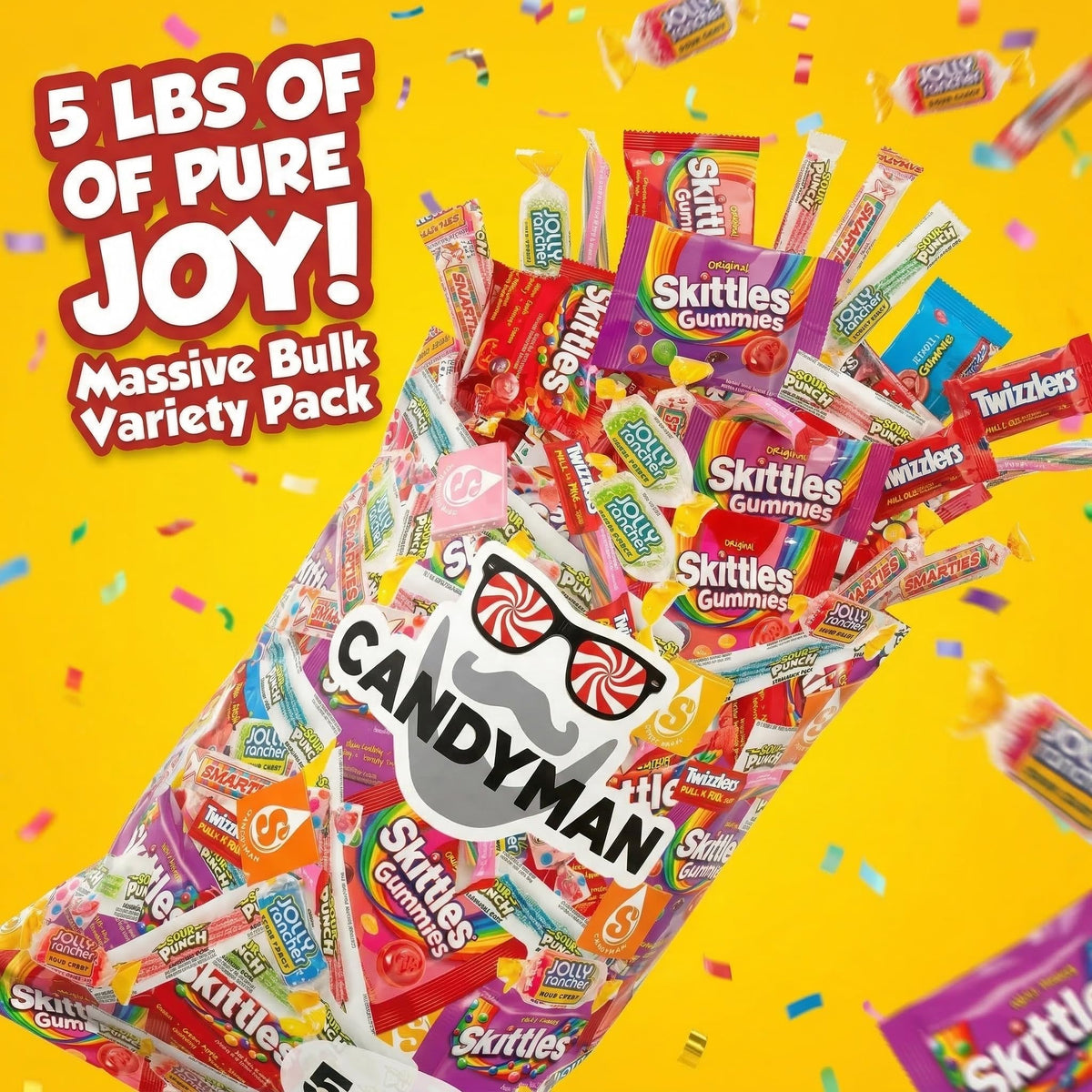 Candyman holiday candy treats, sweet assortment to brighten seasonal celebrations.