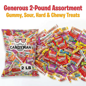 Candyman individually wrapped candies ideal for grab-and-go snacking.