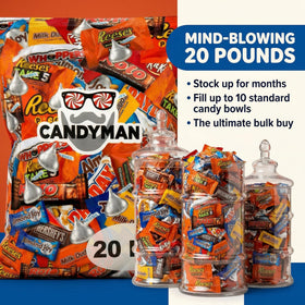 Candyman on-the-go snack pack chocolate for road trips and breaks.
