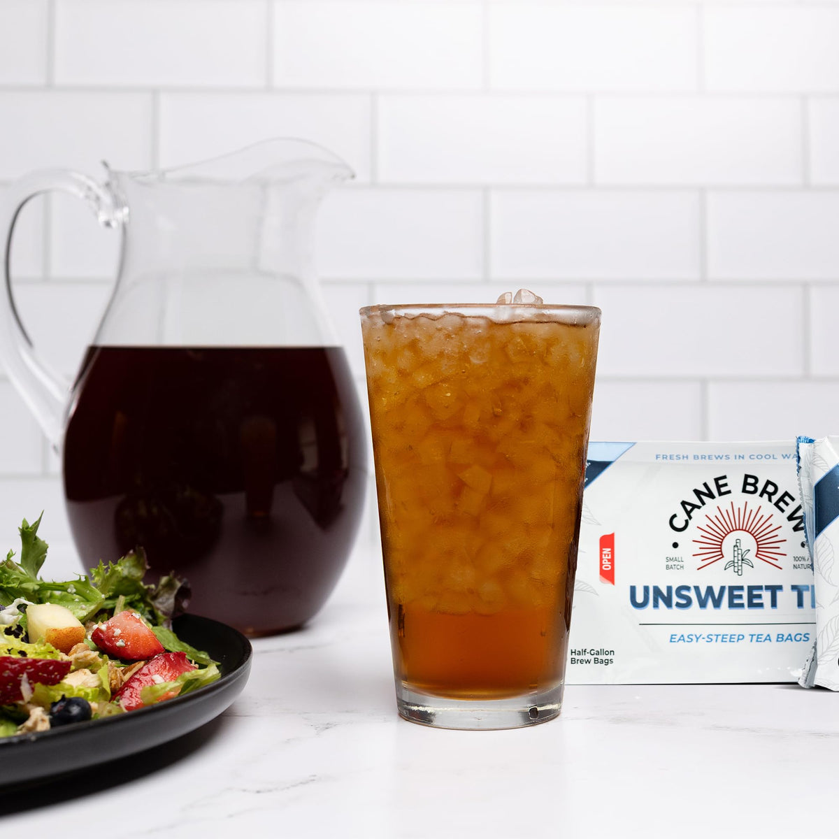 Cane Brew Pekoe cut tea ingredients highlighting clean purity.