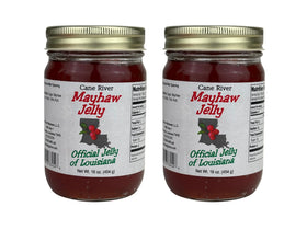 Cane River Mayhaw Jelly 16oz bottle showcasing premium Southern spread for breakfast