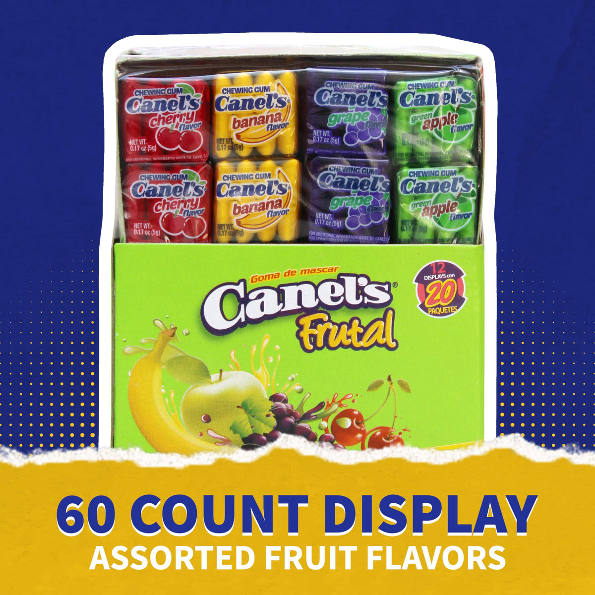 Canel's Cherry gum showcasing bright fruity flavor for quick use