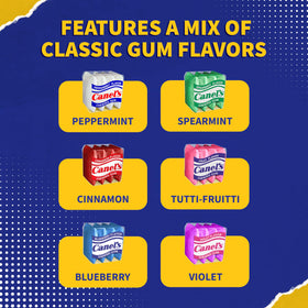 Canel's assorted flavors like peppermint and fruit offer a flavorful pick-me-up