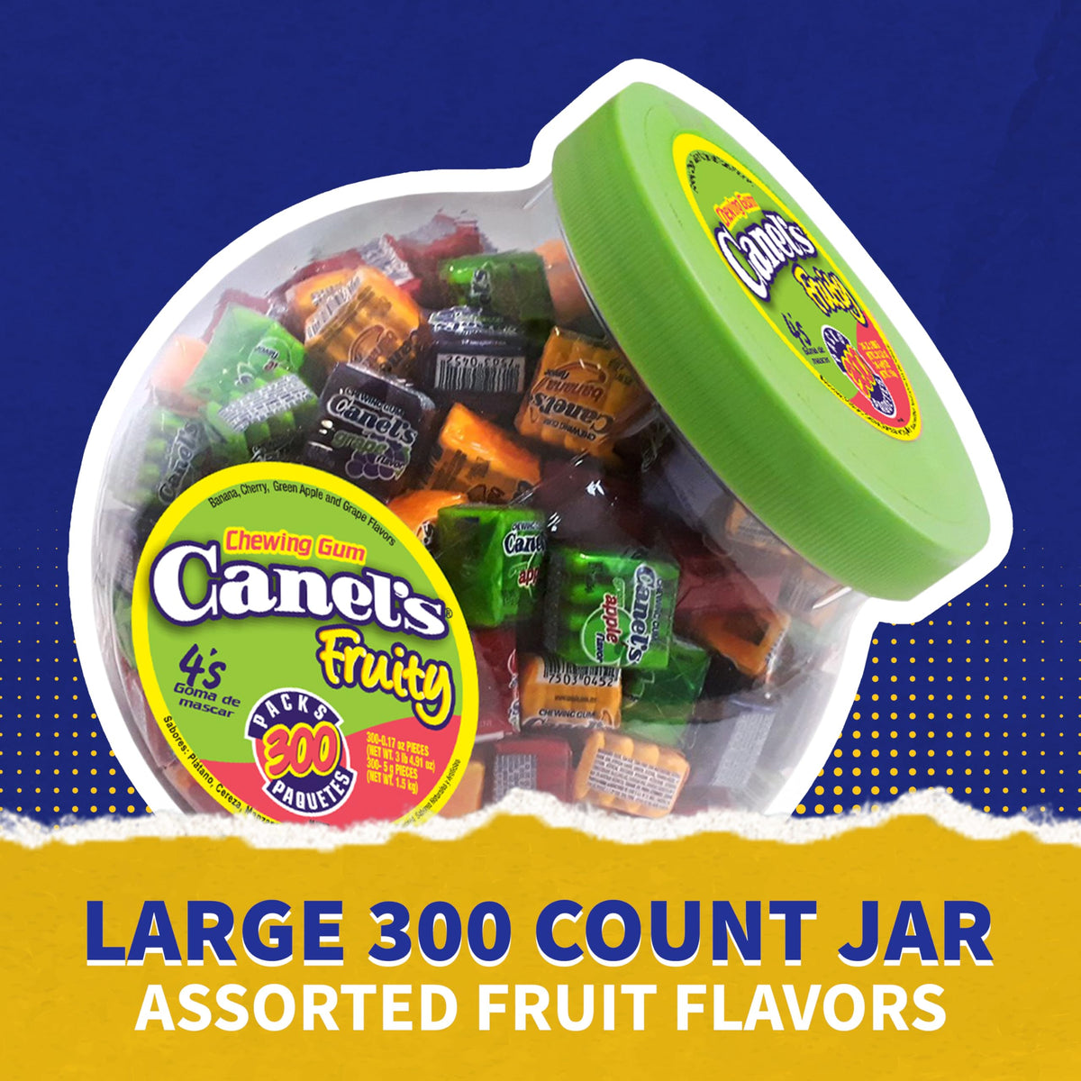 Canel's cherry gum closeup for bright flavor and quick refreshment.