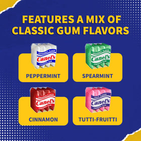 Canels fruit gum delivers bright, juicy notes in a compact display