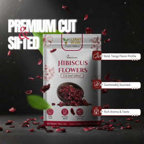 Canny Herbs Hibiscus Tea 1lb bag ideal for daily brewing.