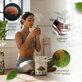 Canny Herbs Matcha packaging open highlighting quality