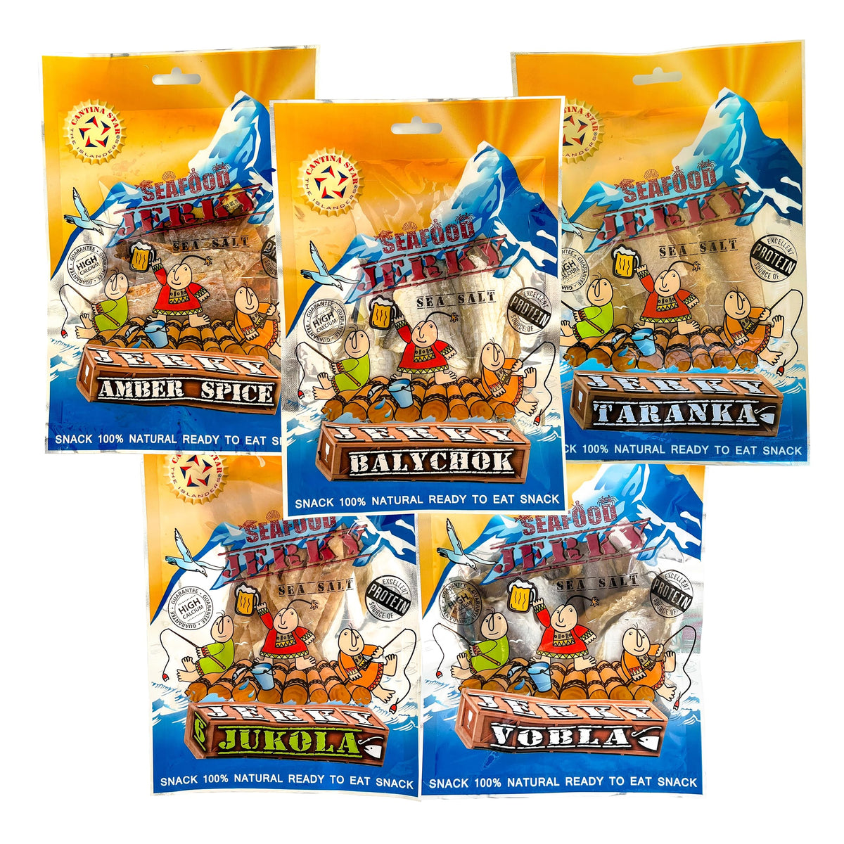 Cantina Star beer party set jerky variety for sharing at gatherings