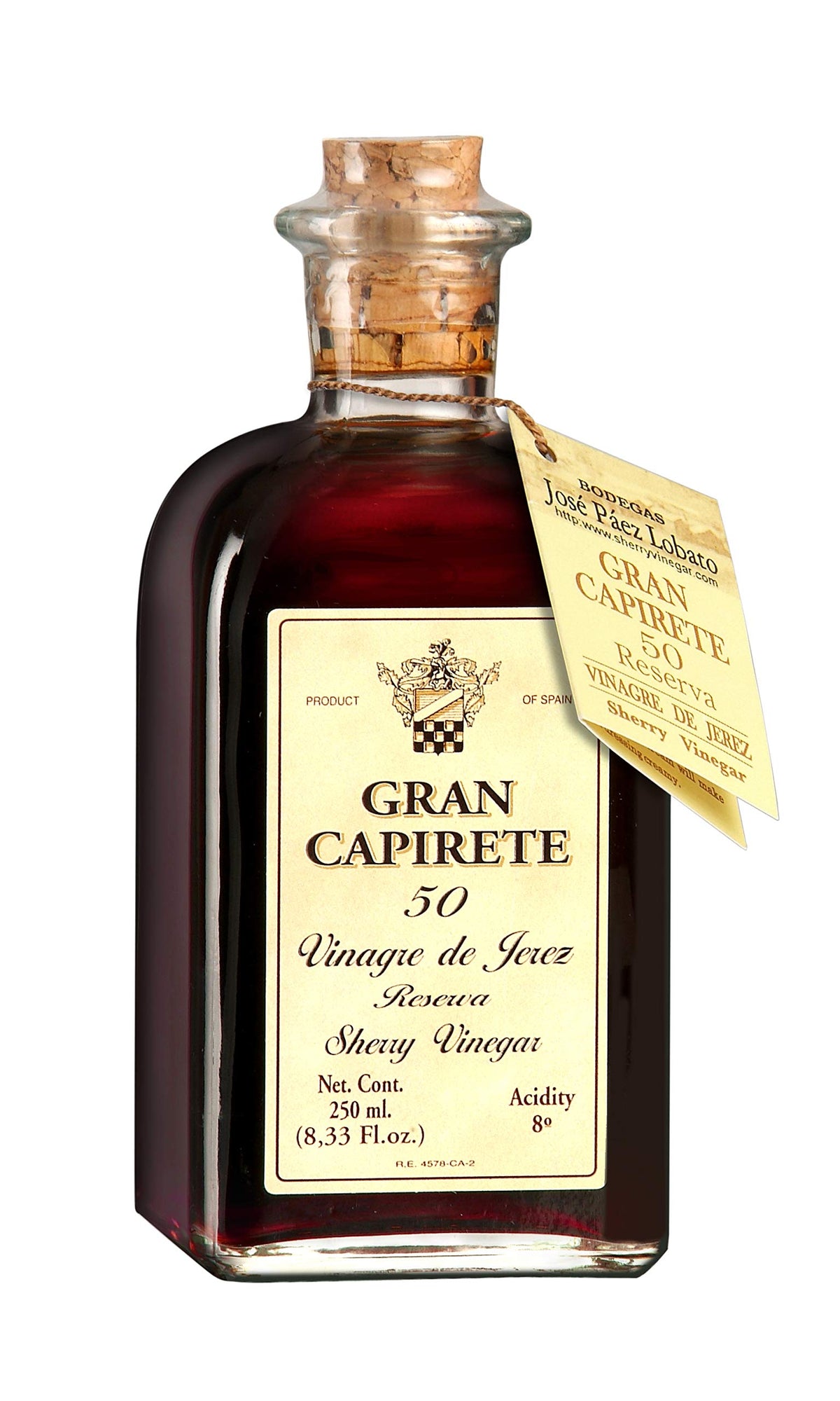 Capirete Gran Capirete 50 bottle, ideal for dressings and refined sauces.
