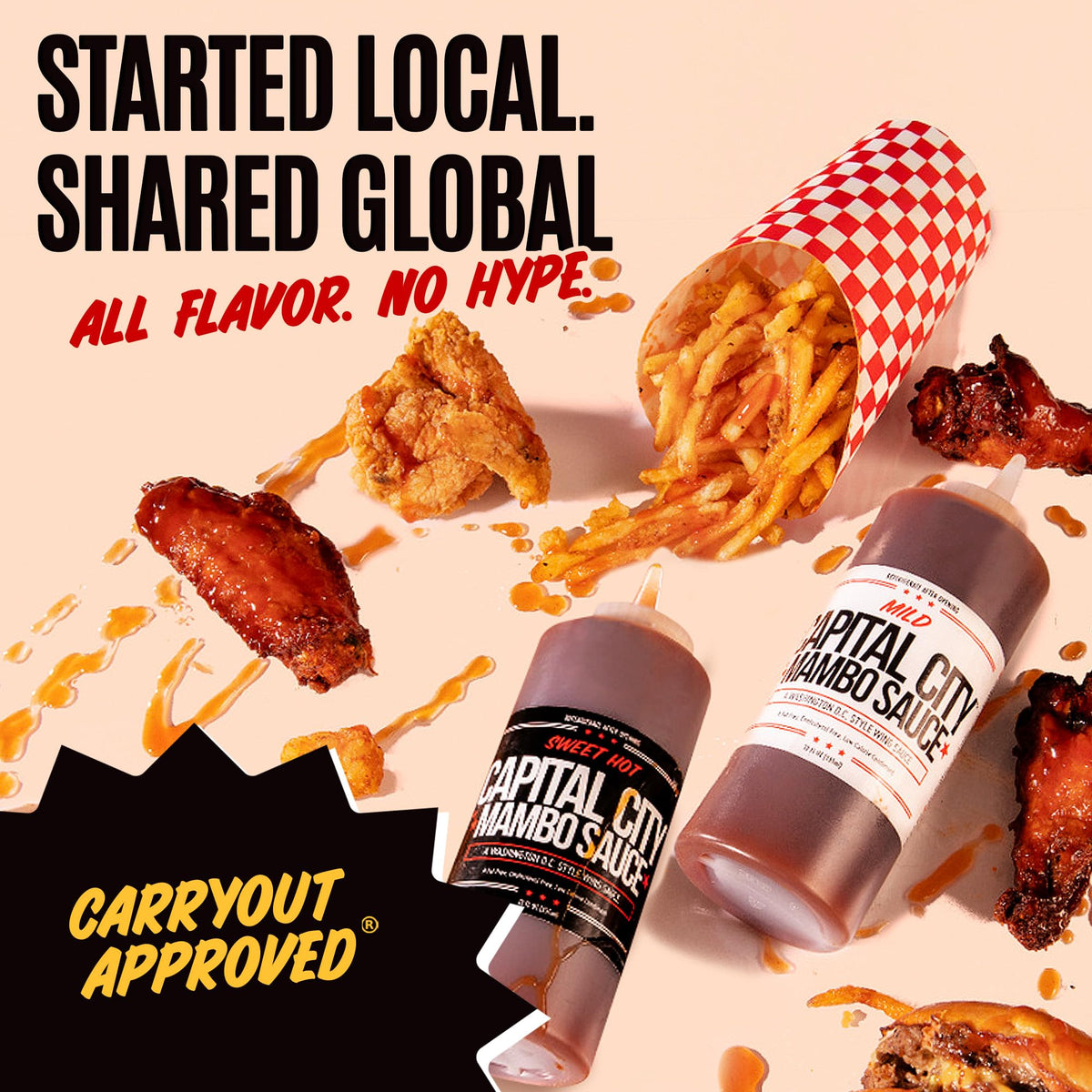 Capital City Mambo Sauce kitchen-scene — ready-to-use flavor boost for cooking.