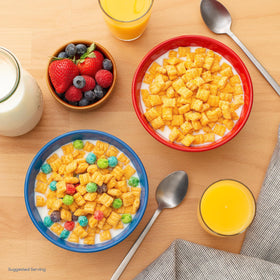 Cap'n Crunch Crunch Berries cereal in a bowl ready to enjoy.