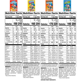 Cap'n Crunch variety-pack display with all four flavors.