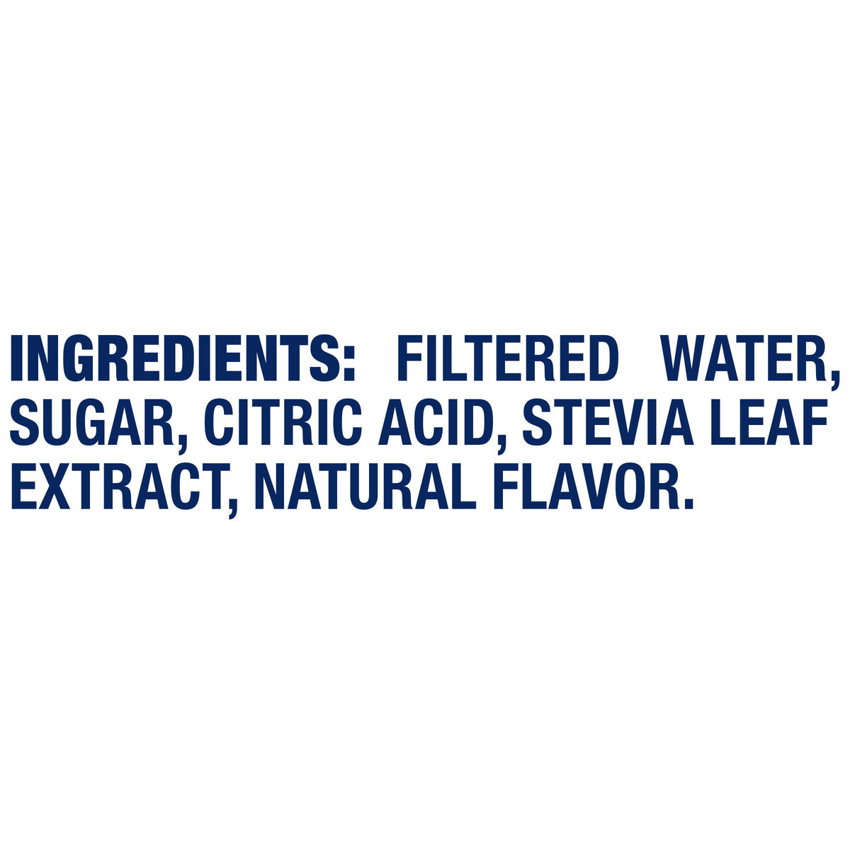 Capri Sun Roarin' Waters pouch close-up highlighting natural flavors and 1g sugar
