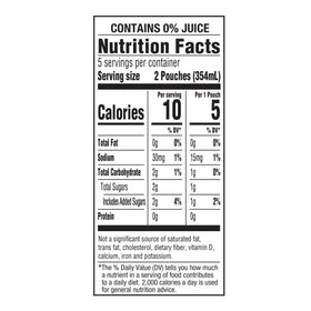Capri Sun Roarin' Waters Tropical Punch flavor with pineapple, orange and cherry.