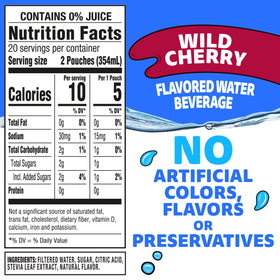 Capri Sun Roarin' Waters Wild Cherry pouches in use for school-day hydration.