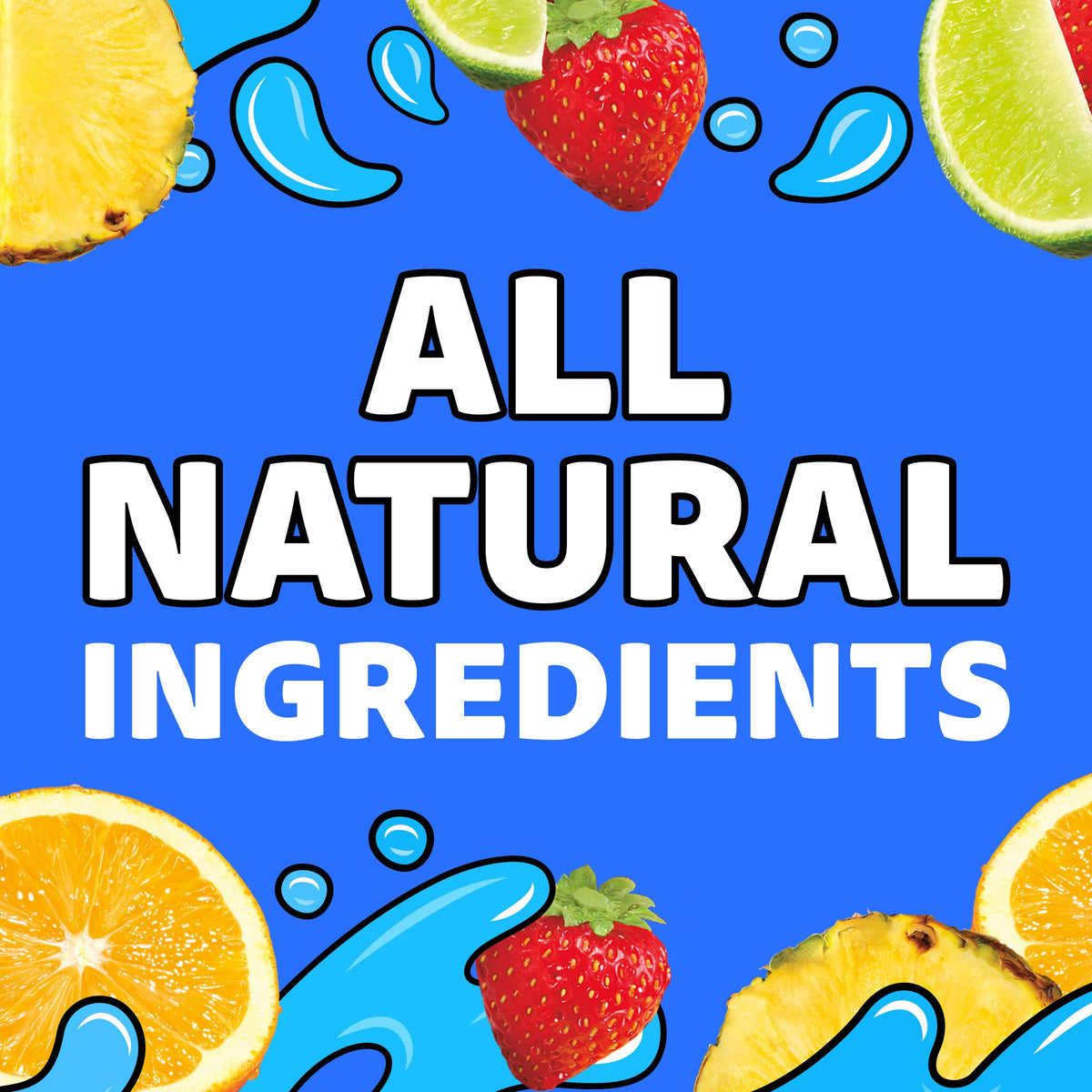 Single-serve tropical punch pouch ready to pour into cups.