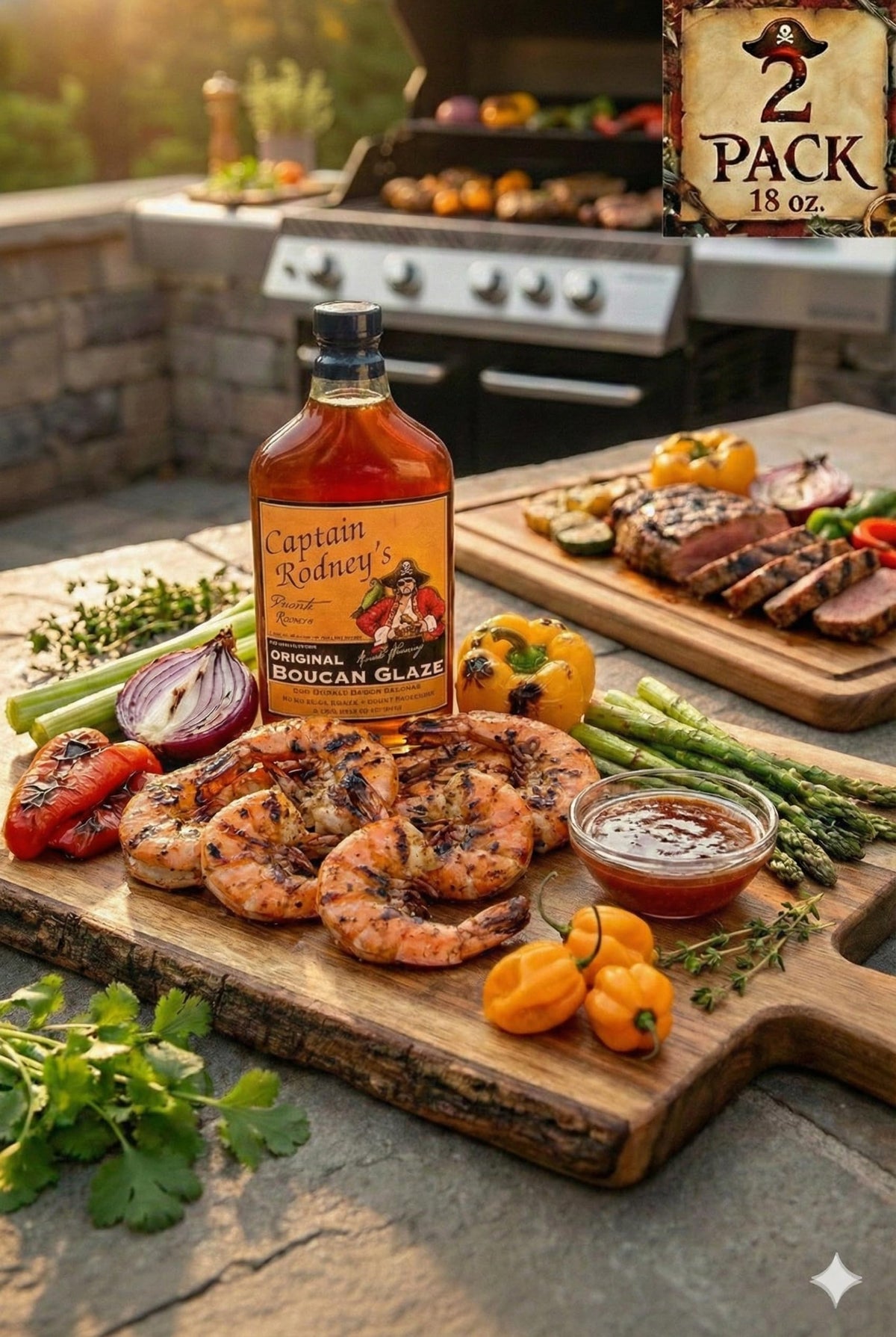 Ready to serve Boucan Pepper Glaze as a glaze or finish