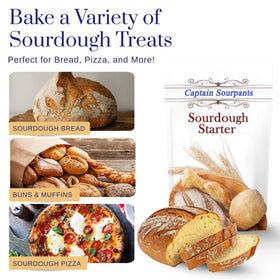 Captain Sourpants bread loaf close-up highlights tangy flavor and steady rise.