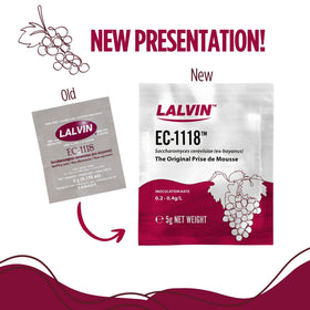 CAPYBARA Lalvin EC-1118 five-gram sachets image, ideal for controlled wine fermentations.