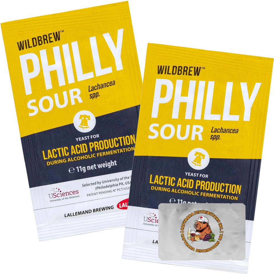 CAPYBARA WildBrew Philly Sour sachets in a 2-pack ready for easy homebrewing.