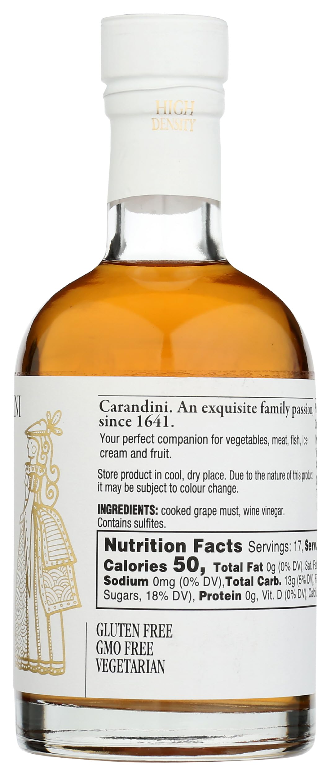 Carandini Bianca bottle with spoon for marinades and reductions.