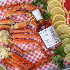 Carandini Bianca Sweet White Vinegar elevates homemade pickles with crisp acidity.