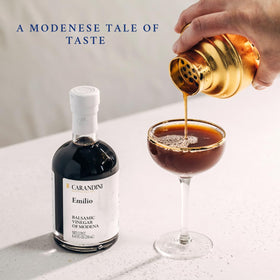 Carandini Emilio Silver balsamic on kitchen counter inspires everyday cooking.