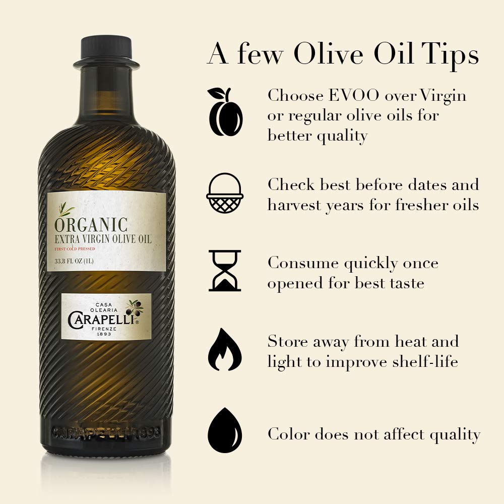 Carapelli EVOO pour-spout enables precise drizzle.