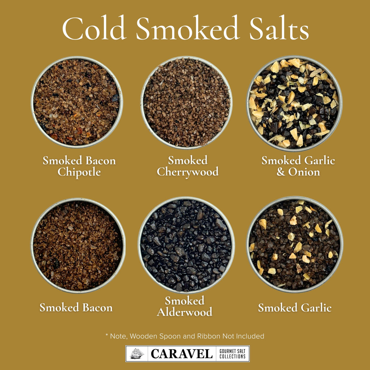 Caravel Gourmet smoked alderwood salt enhances grilled seafood and poultry with depth