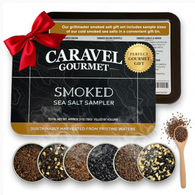 Caravel Gourmet smoked bacon salt finishing touch for grilled steaks and veggies