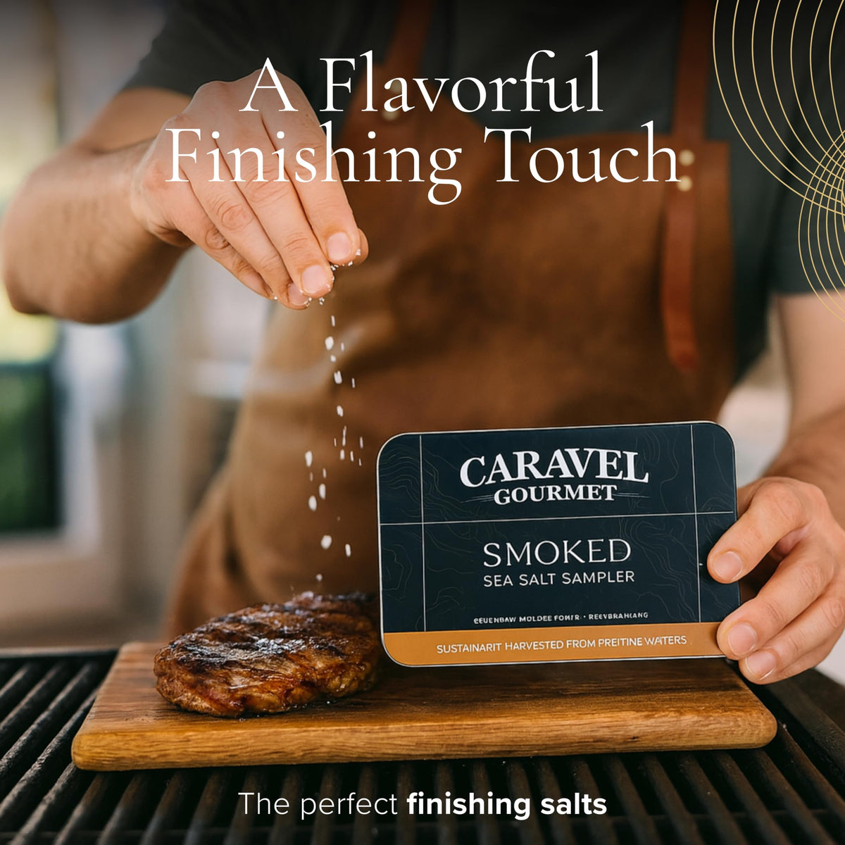 Caravel Gourmet smoked onion & garlic salt elevates roasts and roasted vegetables