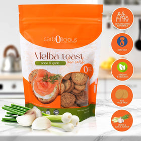Carb-o-licious melba toast with cheese for a quick bite