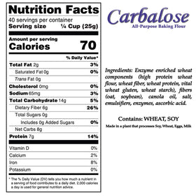 Carbalose flour on the kitchen counter ready for versatile low-carb recipes.