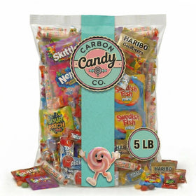 CARBON CANDY CO bulk candy variety pack image showing assorted wrapped sweets for party favors