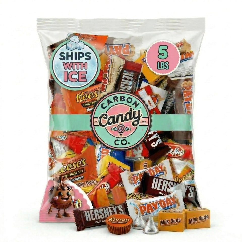 CARBON CANDY CO. chocolate variety pack 5 lb bulk for parties and events