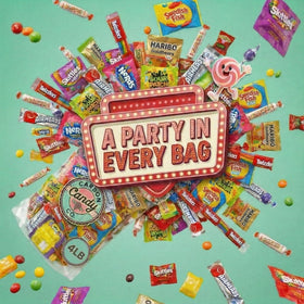 Christmas candy bulk wraps from Carbon Candy Co for seasonal buffets