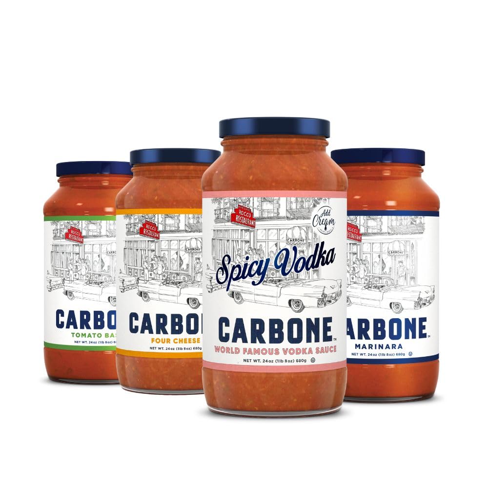 Carbone Spicy Vodka sauce bottle for bold weeknight pasta flavor