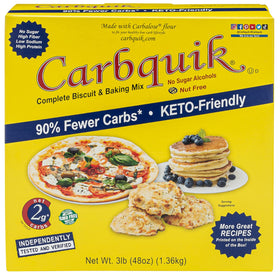 Carbquik baking biscuit mix box 3lb for low-carb home baking.