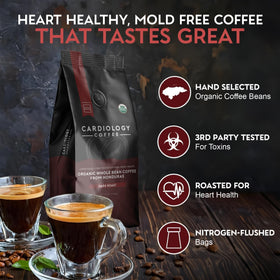 Cardiology Coffee low acidity for smoother digestion and enjoyment.