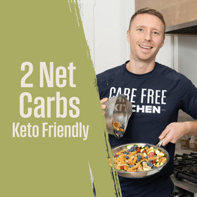 Care Free Kitchen Rotini Keto Pasta 3-pack box, versatile flavors.