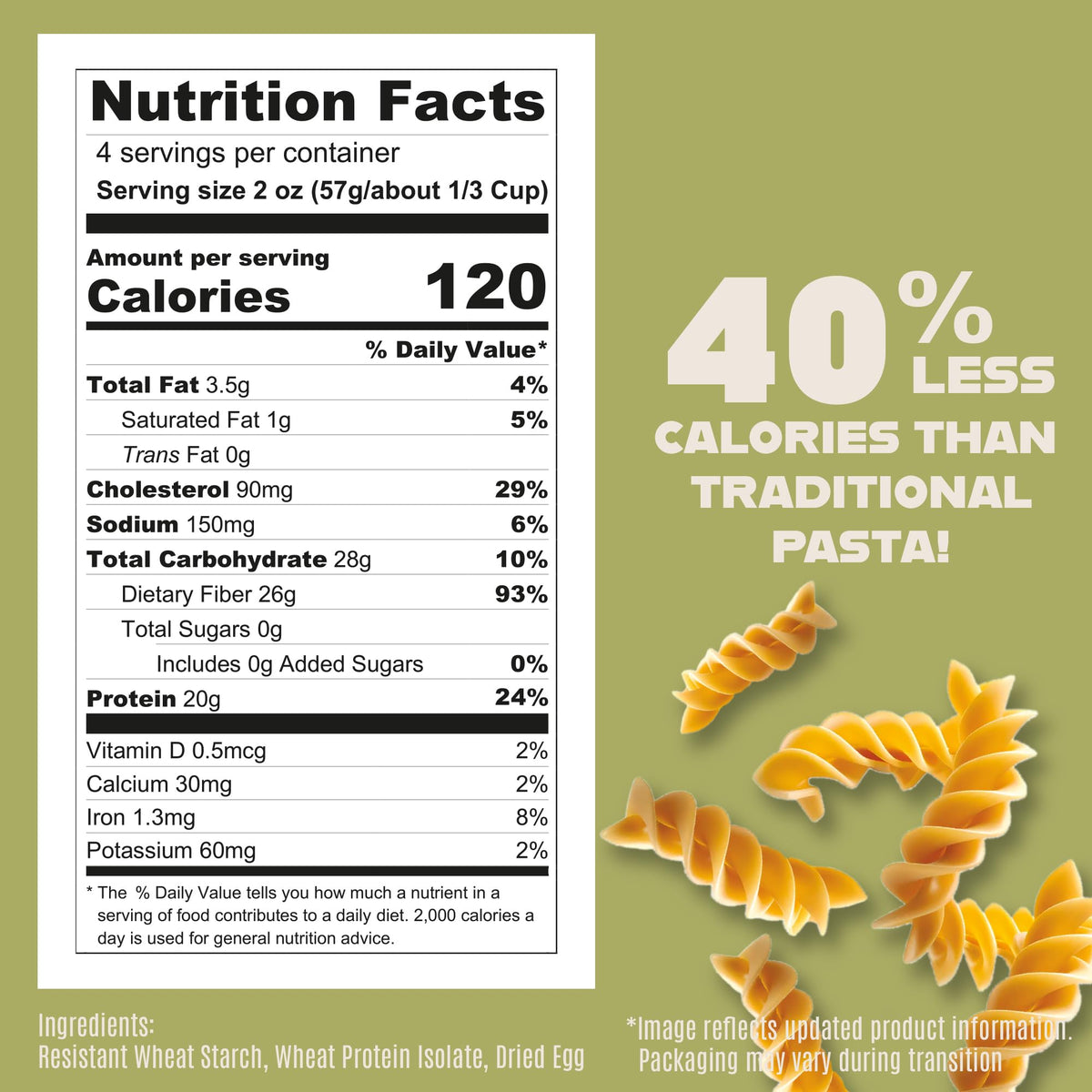 Care Free Kitchen Rotini plain bowl with sauce, showcasing keto-friendly dinner idea.