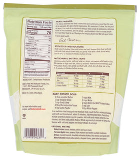 Carefree Caribou Bob's Red Mill Potato Flakes ingredients panel for easy prep.