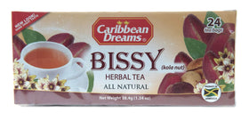 Caribbean Dreams Bissy Tea front packaging for easy brewing